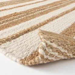 Riverton Striped Jute/Wool Area Rug Tan - Threshold™ Designed With Studio McGee -Interior Sale Store GUEST 0110659e 2efa 4ebf ba67 8ab0cc06e3ac