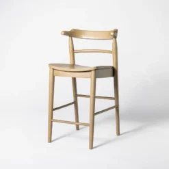 Kaysville Curved Back Wood Counter Height Barstool - Threshold™ Designed With Studio McGee -Interior Sale Store GUEST 023f7aed 536a 4f95 b97e 35970af67510