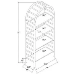 72" Holladay Curved Wooden Bookcase - Threshold™ Designed With Studio McGee -Interior Sale Store GUEST 02d306c2 b728 424b 85ec e8a3f4144d26