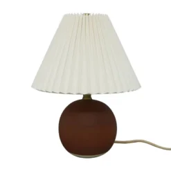 Oval Table Lamp With Pleated Shade (Includes LED Light Bulb) Red - Threshold™ Designed With Studio McGee -Interior Sale Store GUEST 0329b4d7 a9eb 4475 8a02 6d602b7948cf
