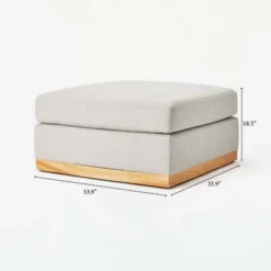 Woodland Hills Modular Sectional Ottoman Light Gray - Threshold™ Designed With Studio McGee -Interior Sale Store GUEST 0ed068aa 7686 4196 a244 18c08b84b454