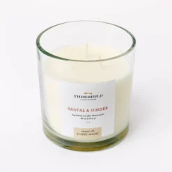 Clear Glass Santal & Ginger Candle White - Threshold™ Designed With Studio McGee -Interior Sale Store GUEST 133d9fdf 67f9 454f bb07 36d647d7b08b