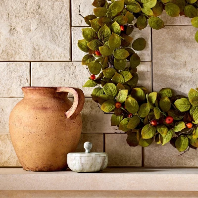 5" Round Marble Box Natural - Threshold™ Designed With Studio McGee 3 5" Round Marble Box Natural - Threshold™ Designed With Studio McGee