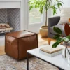 Evanston Leather Cube Pouf - Threshold™ Designed With Studio McGee 2 Evanston Leather Cube Pouf - Threshold™ Designed With Studio McGee -Interior Sale Store GUEST 16939182 109c 4618 84fc 3f7fd097b067