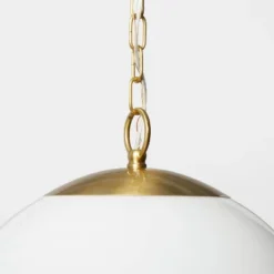 Milk Glass Ceiling Pendant Brass - Threshold™ Designed With Studio McGee -Interior Sale Store GUEST 183bf4cf 1e46 4f50 816a 5abef6058a88