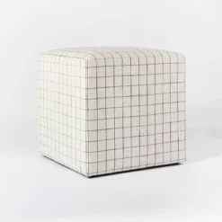 Lynwood Square Upholstered Cube - Threshold™ Designed With Studio McGee -Interior Sale Store GUEST 1afdd8c6 7f38 45c0 a987 618b90e96fa5