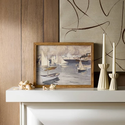 16"x12" Boats Framed Art - Threshold™ Designed With Studio McGee 3 16"x12" Boats Framed Art - Threshold™ Designed With Studio McGee