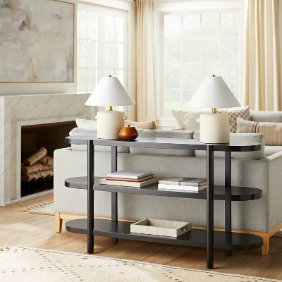 Ceramic Table Lamp With Knob Tan - Threshold™ Designed With Studio McGee 3 Ceramic Table Lamp With Knob Tan - Threshold™ Designed With Studio McGee