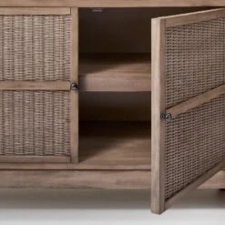 Brandeis Woven TV Stand For TVs Up To 60" Brown - Threshold™ Designed With Studio McGee -Interior Sale Store GUEST 207e0e77 d234 4ee8 8261 19fba8aebd36