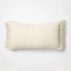 Textural Woven Throw Pillow With Trims Cream - Threshold™ Designed With Studio McGee 12 Textural Woven Throw Pillow With Trims Cream - Threshold™ Designed With Studio McGee -Interior Sale Store GUEST 2494d37c 17c0 4147 b164 0e46d2ff98c0