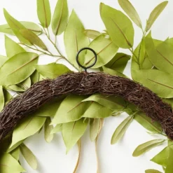 Oversized Fall Leaf Wreath With Velvet Ribbon Green - Threshold™ Designed With Studio McGee -Interior Sale Store GUEST 2574e576 e2c8 4665 b173 b91d3a283a6d