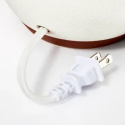 Ceramic Table Lamp With Gingham Print Pleated Shade White (Includes LED Light Bulb) - Threshold™ Designed With Studio McGee -Interior Sale Store GUEST 27cadcf6 3a70 4c09 bf47 cd7e6352c324