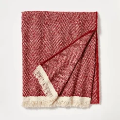 Herringbone Frayed Edges Throw Blanket - Threshold™ Designed With Studio McGee -Interior Sale Store GUEST 2db9fb6e d97b 4ee9 92a0 48b2688839c5