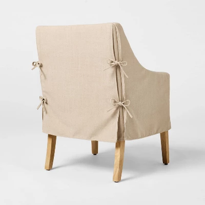 Camas Slipcover Dining Chair Khaki - Threshold™ Designed With Studio McGee 5 Camas Slipcover Dining Chair Khaki - Threshold™ Designed With Studio McGee - Image 3