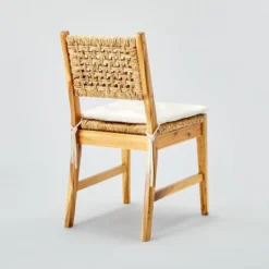 2pk Temescal Valley Wood And Woven Dining Chairs With Cushion Cream - Threshold™ Designed With Studio McGee -Interior Sale Store GUEST 38d690c4 7a20 4fcd 9fd7 68f7f98e23c3