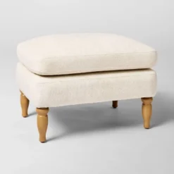Kauri Upholstered Ottoman Natural - Threshold™ Designed With Studio McGee