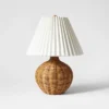 Natural Wicker Table Lamp Brown - Threshold™ Designed With Studio McGee: Chic Pleated Drum Shade, ETL Listed 2 Natural Wicker Table Lamp Brown - Threshold™ Designed With Studio McGee: Chic Pleated Drum Shade, ETL Listed -Interior Sale Store GUEST 3dfa330c b203 4820 ba59 50c942a2ddc6