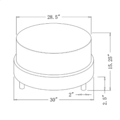 Wilmington Upholstered Round Ottoman - Threshold™ Designed With Studio McGee -Interior Sale Store GUEST 3f6db74d 2bd4 48b0 b8fe aa2b70f9f756
