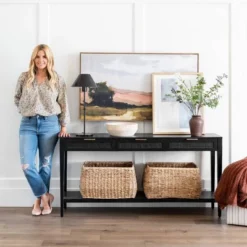 East Bluff Woven Drawer Console Table - Threshold™ Designed With Studio McGee -Interior Sale Store GUEST 3fbfc6cc 1762 479f 85f6 5816e3ff493f