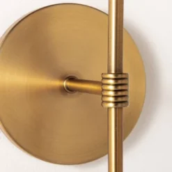 Metal Sconce Wall Light (Includes LED Light Bulb) Brass - Threshold™ Designed With Studio McGee: Dimmable, Plug-In, ETL Listed 9 Metal Sconce Wall Light (Includes LED Light Bulb) Brass - Threshold™ Designed With Studio McGee: Dimmable, Plug-In, ETL Listed -Interior Sale Store GUEST 4167d74d ee75 456d 9e71 89fbe21c8248