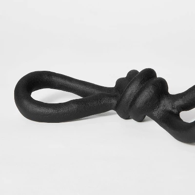 Recycle Aluminum Decor Knot Black - Threshold™ Designed With Studio McGee 4 Recycle Aluminum Decor Knot Black - Threshold™ Designed With Studio McGee - Image 2