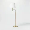 Adjustable Floor Lamp Brass Iron With Pleated Shade - Threshold™ Designed With Studio McGee -Interior Sale Store GUEST 4554f117 11af 4fa9 8548 5c44ccc13bee