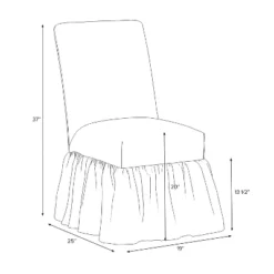Ruffled Slipcover Dining Chair - Threshold™ Designed With Studio McGee -Interior Sale Store GUEST 471fd9a3 06af 4d12 8c95 3ceb07bc0c5f