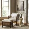 Woodspring Cane Base Ottoman Dark Walnut/Cream - Threshold™ Designed With Studio McGee -Interior Sale Store GUEST 47bf5681 a3fb 4d5e adcc 3e040ab96657