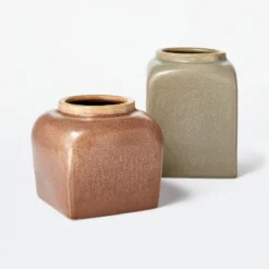 Modern Brown Ceramic Vase - Threshold™ Designed With Studio McGee 7 Modern Brown Ceramic Vase - Threshold™ Designed With Studio McGee -Interior Sale Store GUEST 4ad3e7d3 8ceb 42ee 9afa fda5fa4b2548