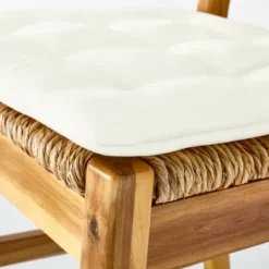 2pk Temescal Valley Wood And Woven Dining Chairs With Cushion Cream - Threshold™ Designed With Studio McGee -Interior Sale Store GUEST 4da36d2c 3c3e 481f b3fd 7f53ac6a4693