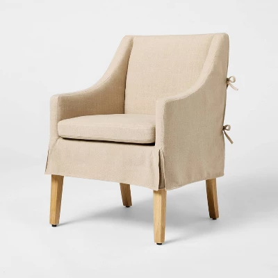 Camas Slipcover Dining Chair Khaki - Threshold™ Designed With Studio McGee 4 Camas Slipcover Dining Chair Khaki - Threshold™ Designed With Studio McGee - Image 2