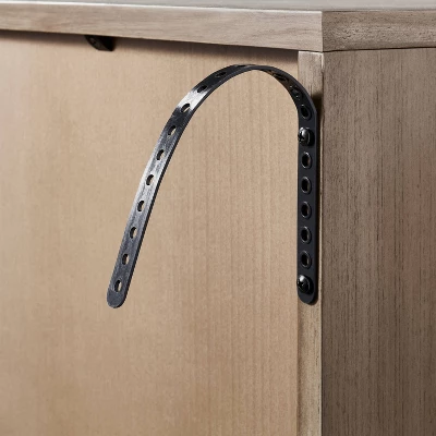 Brandeis Woven Cabinet Brown - Threshold™ Designed With Studio McGee 6 Brandeis Woven Cabinet Brown - Threshold™ Designed With Studio McGee - Image 4