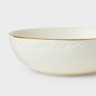 Stoneware Serving Bowl Snowfall White - Threshold™ Designed With Studio McGee: Round, 12" Decorative & Fruit Bowl 5 Stoneware Serving Bowl Snowfall White - Threshold™ Designed With Studio McGee: Round, 12" Decorative & Fruit Bowl - Image 3