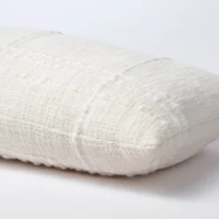 Bed Lumbar Texture Tonal Plaid Decorative Throw Pillow Off White - Threshold™ Designed With Studio McGee: Cotton & Acrylic, Indoor Use -Interior Sale Store GUEST 59c4301b 4f6d 4db5 af88 11379820979f