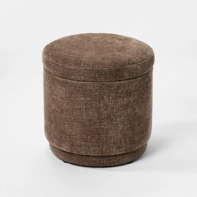 Swivel Storage Ottoman Brown - Threshold™ Designed With Studio McGee 4 Swivel Storage Ottoman Brown - Threshold™ Designed With Studio McGee - Image 2