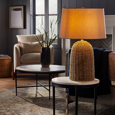 Large Seagrass Table Lamp (Includes LED Light Bulb) Natural - Threshold™ Designed With Studio McGee 4 Large Seagrass Table Lamp (Includes LED Light Bulb) Natural - Threshold™ Designed With Studio McGee - Image 2