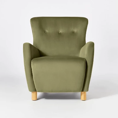 Kessler Wingback Accent Chair Velvet - Threshold™ Designed With Studio McGee 4 Kessler Wingback Accent Chair Velvet - Threshold™ Designed With Studio McGee - Image 2
