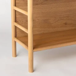 72" Holladay Curved Wooden Bookcase - Threshold™ Designed With Studio McGee -Interior Sale Store GUEST 68f47188 5121 4717 ac39 f4ceeabd4e01