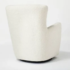 Kessler Swivel Accent Chair Cream Faux Shearling - Threshold™ Designed With Studio McGee: Luxury Glam Furniture, No Assembly Required 10 Kessler Swivel Accent Chair Cream Faux Shearling - Threshold™ Designed With Studio McGee: Luxury Glam Furniture, No Assembly Required -Interior Sale Store GUEST 690f2370 fdfd 4cee a9b5 8e6bfd0ff4b0