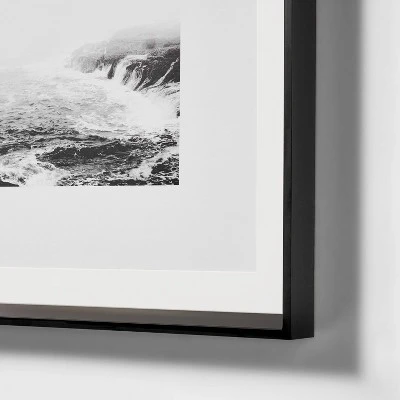 20" X 20" Foggy Shore Framed Wall Art - Threshold™ Designed With Studio McGee: Modern MDF & Glass, Sawtooth Back, Polystyrene Frame 4 20" X 20" Foggy Shore Framed Wall Art - Threshold™ Designed With Studio McGee: Modern MDF & Glass, Sawtooth Back, Polystyrene Frame - Image 2