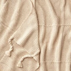 Windowpane Knit Throw Blanket With Tassels - Threshold™ Designed With Studio McGee -Interior Sale Store GUEST 6b631fa5 b3d1 4b55 a2d5 a739a5ee87f0