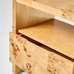 Ogden Nightstand Brown - Threshold™ Designed With Studio McGee: Woodgrain, Open Shelf, Veneer Surface -Interior Sale Store GUEST 6b831532 dfec 48ee 999c c2f7b8a23e1e