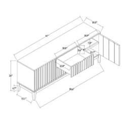 Thousand Oaks Wood Scalloped TV Stand For TVs Up To 60" - Threshold™ Designed With Studio McGee 18 Thousand Oaks Wood Scalloped TV Stand For TVs Up To 60" - Threshold™ Designed With Studio McGee -Interior Sale Store GUEST 6eb78357 bdca 4768 81d1 c6707913672b