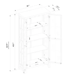 Bountiful Wood And Glass Tall Cabinet - Threshold™ Designed With Studio McGee 13 Bountiful Wood And Glass Tall Cabinet - Threshold™ Designed With Studio McGee -Interior Sale Store GUEST 6ee1338d 097f 4cfb b2df da976038b2e6