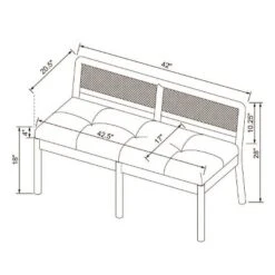 Woodspring Caned Back Bench Dark Walnut/Cream - Threshold™ Designed With Studio McGee 11 Woodspring Caned Back Bench Dark Walnut/Cream - Threshold™ Designed With Studio McGee -Interior Sale Store GUEST 72e83eee 470b 4541 b993 8dc785fc090c
