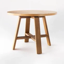 42" Linden Round Wood Dining Table - Threshold™ Designed With Studio McGee -Interior Sale Store GUEST 76f39d84 a190 4b52 8dd9 493baf78d72a