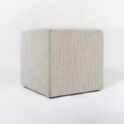 Lynwood Square Upholstered Cube - Threshold™ Designed With Studio McGee -Interior Sale Store GUEST 78a76f77 98cf 4eb2 bce3 115b2e8a33ea