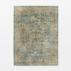 Ledges Digital Floral Print Distressed Persian Rug Green - Threshold™ Designed By Studio McGee -Interior Sale Store GUEST 84a386af cea9 4c59 bb82 24750b5519b8