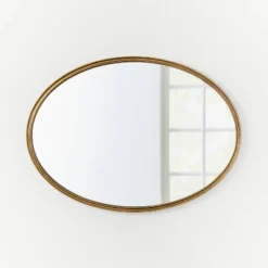 26" X 36" Oval Shape Antique Mirror Brass - Threshold™ Designed With Studio McGee -Interior Sale Store GUEST 85fc05a1 1747 4c0e ba5e d5fae5715021