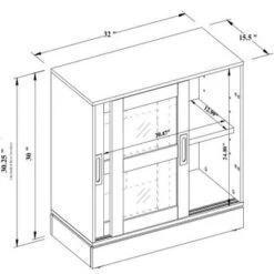 32" Promontory Sliding Glass 2 Door Cabinet - Threshold™ Designed With Studio McGee 19 32" Promontory Sliding Glass 2 Door Cabinet - Threshold™ Designed With Studio McGee -Interior Sale Store GUEST 886a1690 8c08 4bfa 84cf 5fb1b76c3fe4